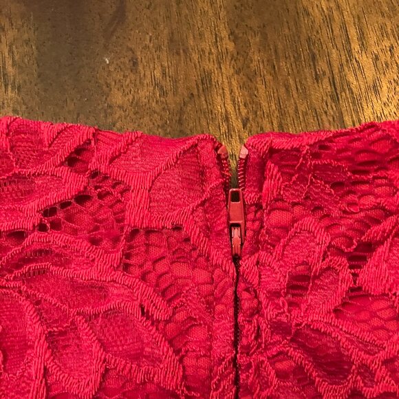 Premier Amour Red Dress Women's Size 8 - Picture 5 of 8